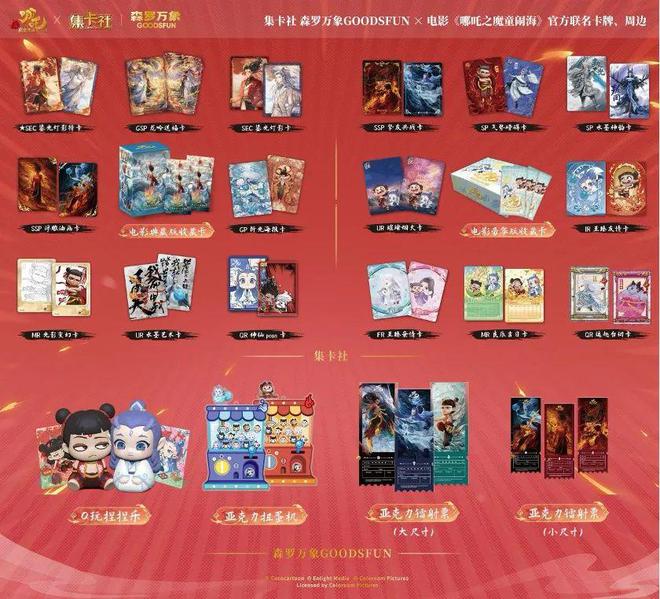 藏卡牌销售破亿！杰森娱乐集团出品开元ky棋牌首发：《哪吒2》收(图1)